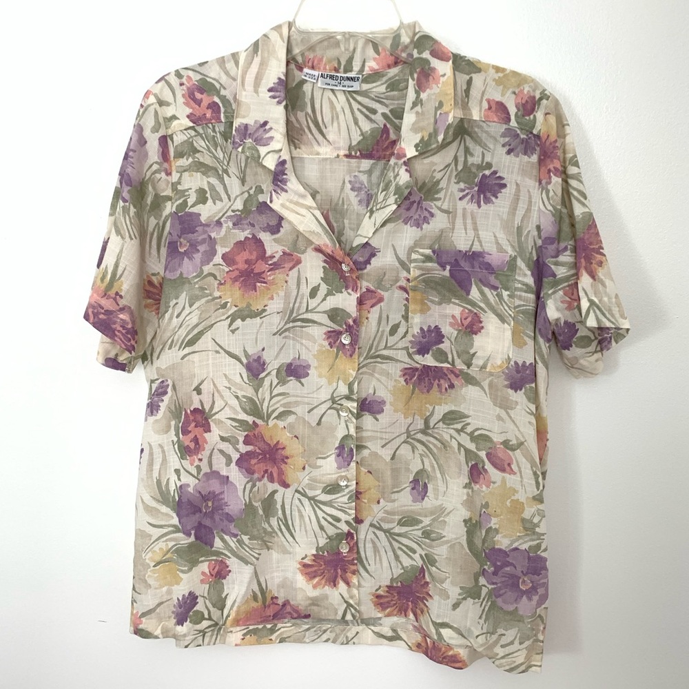 Fun VTG ‘90s Alfred Dunner Hawaiian blouse - size 14
